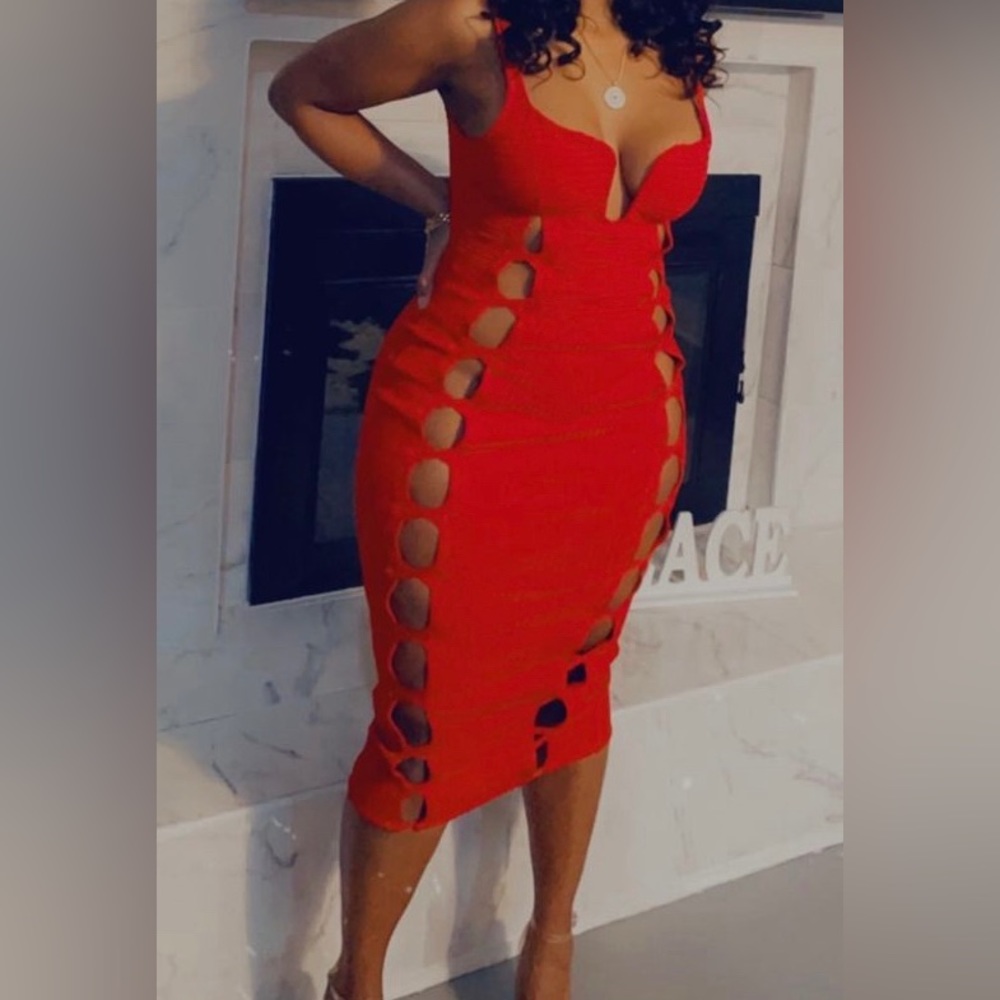 Red dress